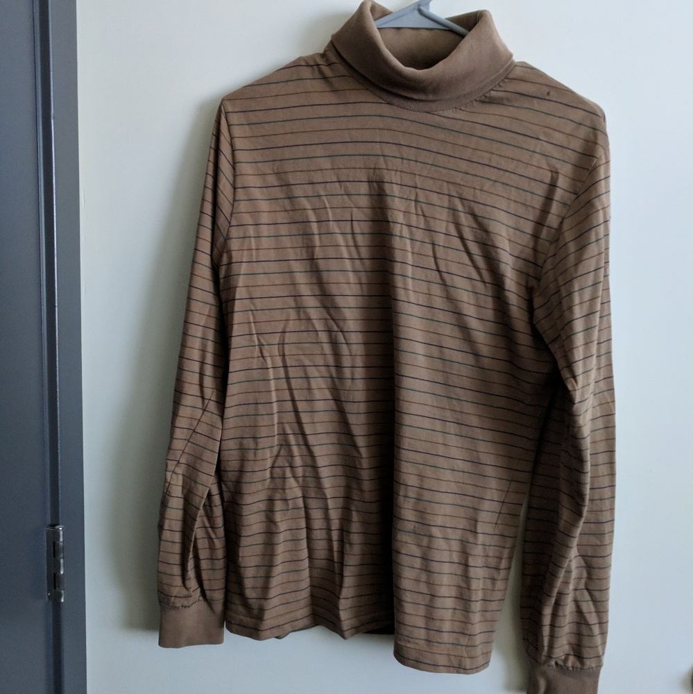 Vintage Striped Turtleneck